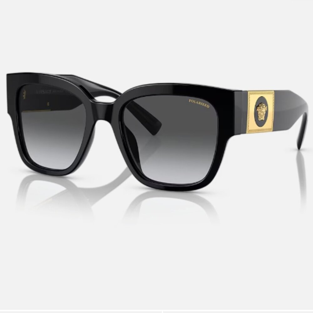 (New) Versace Black Polarized Sunglasses (Authentic)